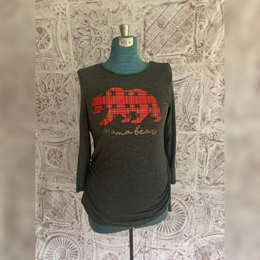 Mama bear maternity top